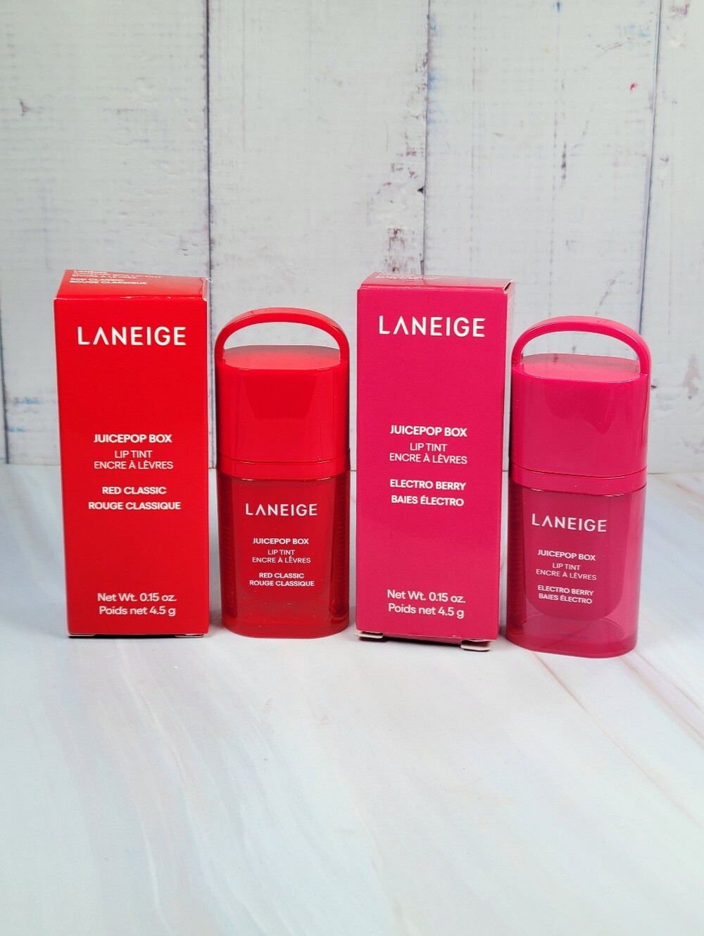 Laneige JuicePop Box Hydrating & Lightweight Lip Oil Tint Bundle NEW!